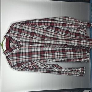 Cinch Men's Red/Black/White Plaid Shirt
